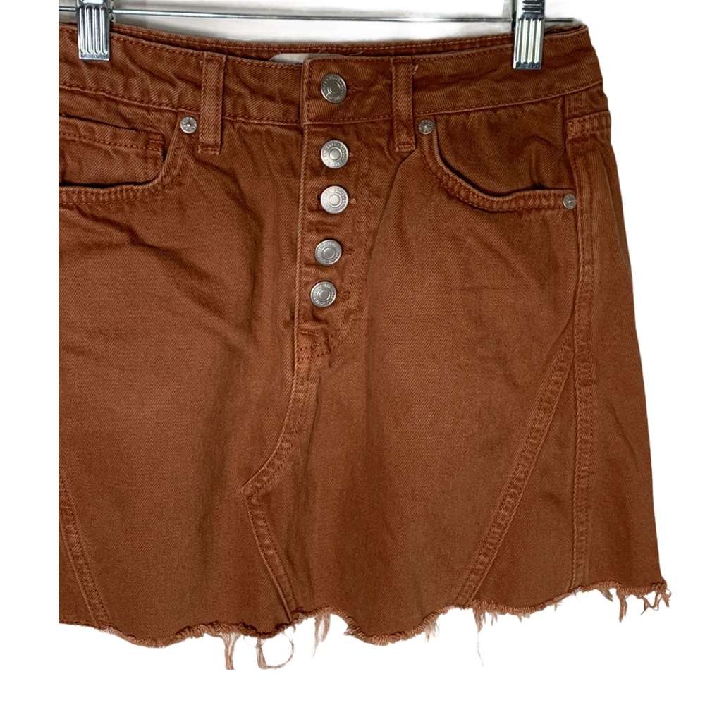 Free People We The Free Womens Jean Skirt Denim 26 - Picture 3 of 10
